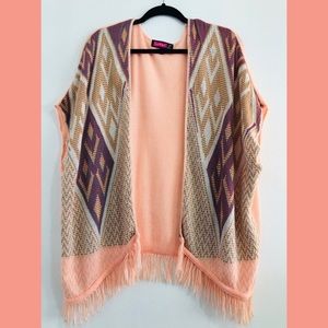Oversized Fringe Kimono Cardigan